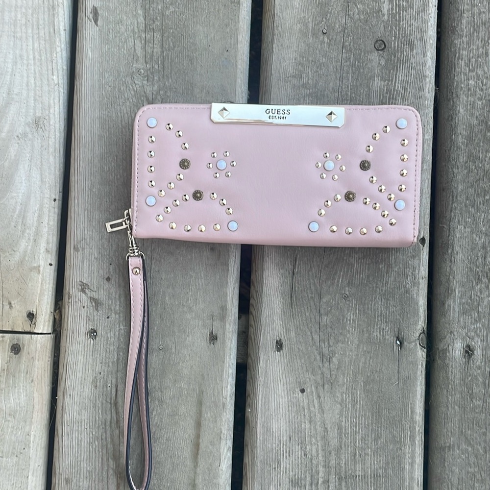 Brand New Guess Britta Zip Around Wallet